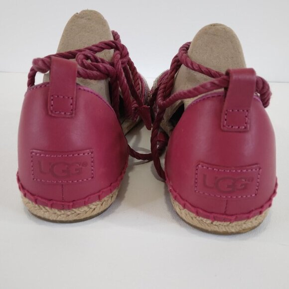 UGG Libbi Serape Espadrille Pink Sandals 1011189 Size 8 NEW - Picture 6 of 16